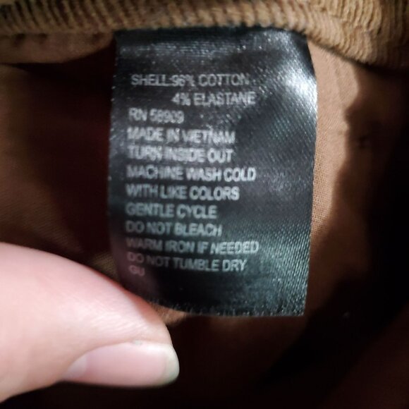 Antonio Melani Pants Womens Size 16 Brown Corduroy Stretch Mid Rise Flared Leg - Picture 3 of 11